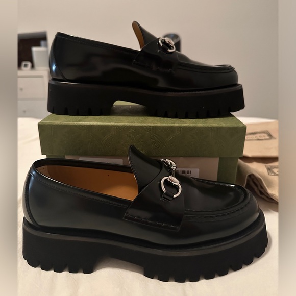 Gucci Horsebit Loafers, black, size 38.5. LIKE NEW - Picture 3 of 16